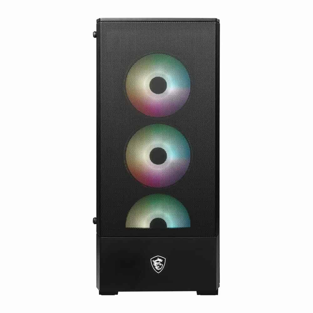 (image for) MSI MAG FORGE 112R Black Tempered Glass Mid-Tower Case